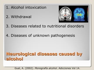 Dementia syndromes associated with the consumption of alcohol and ...