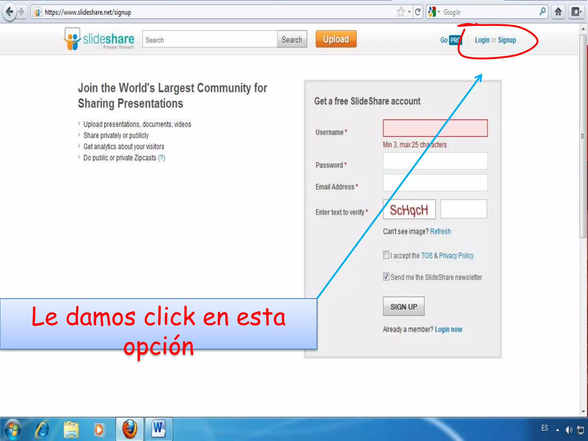 Le damos click en esta
       opción
 