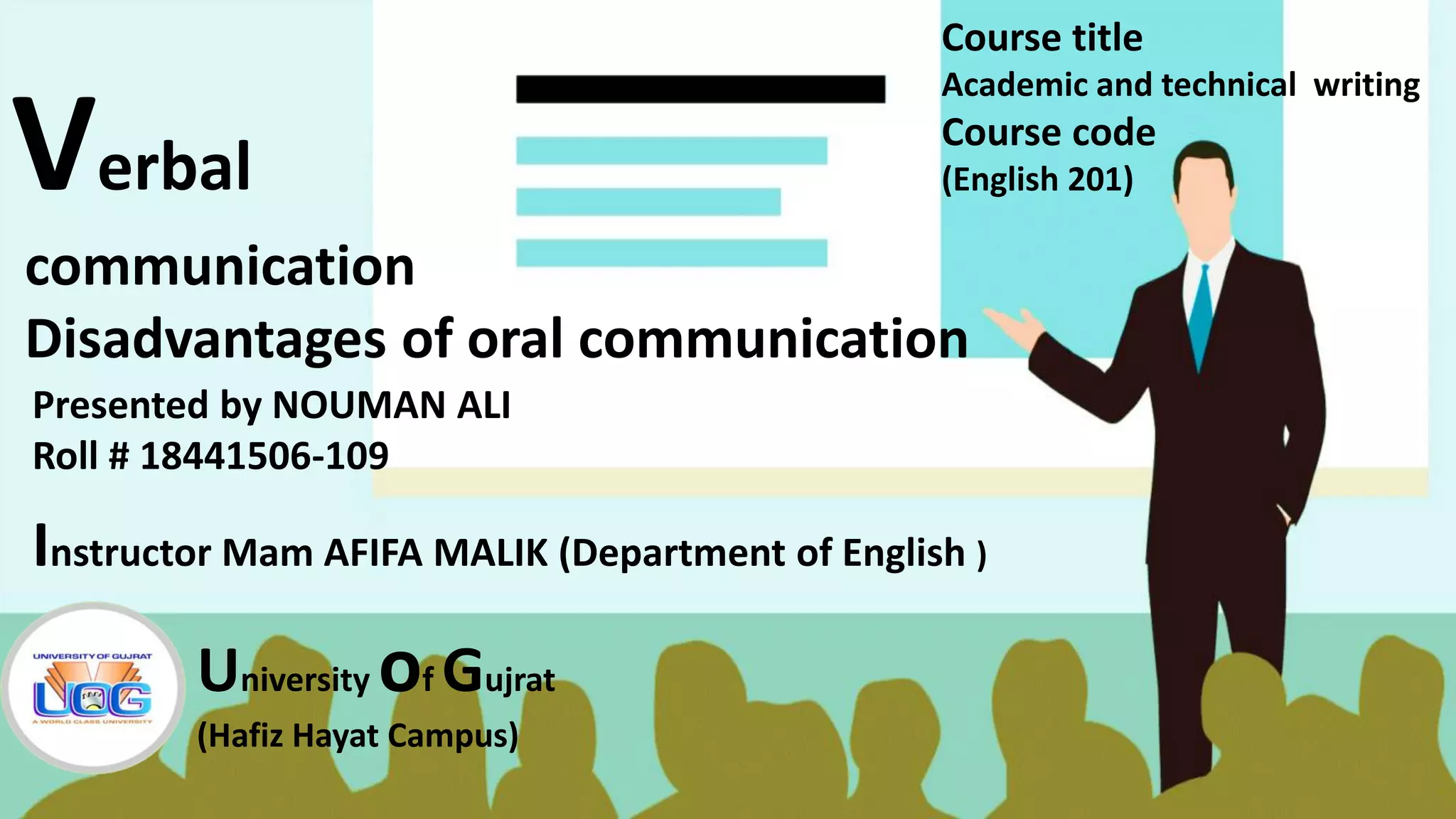 Disadvantages of Verbal communication PPT
