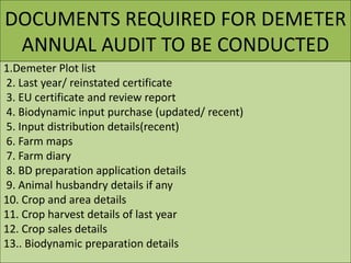 Demeter Standard DEMETER & WHAT IS BIODYNAMIC, PROCEDURE OF.pdf
