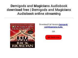 demigods and magicians read online demigods and magicians read online