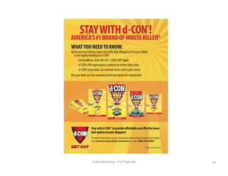 Trade Advertising – Full Page Ads 60	
  
 