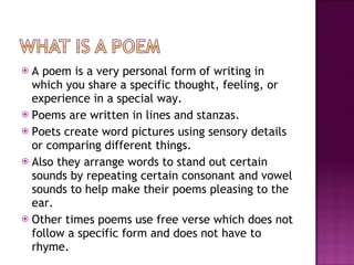 Writing New Types of Poetry in the Classroom: Exploring The letter poem