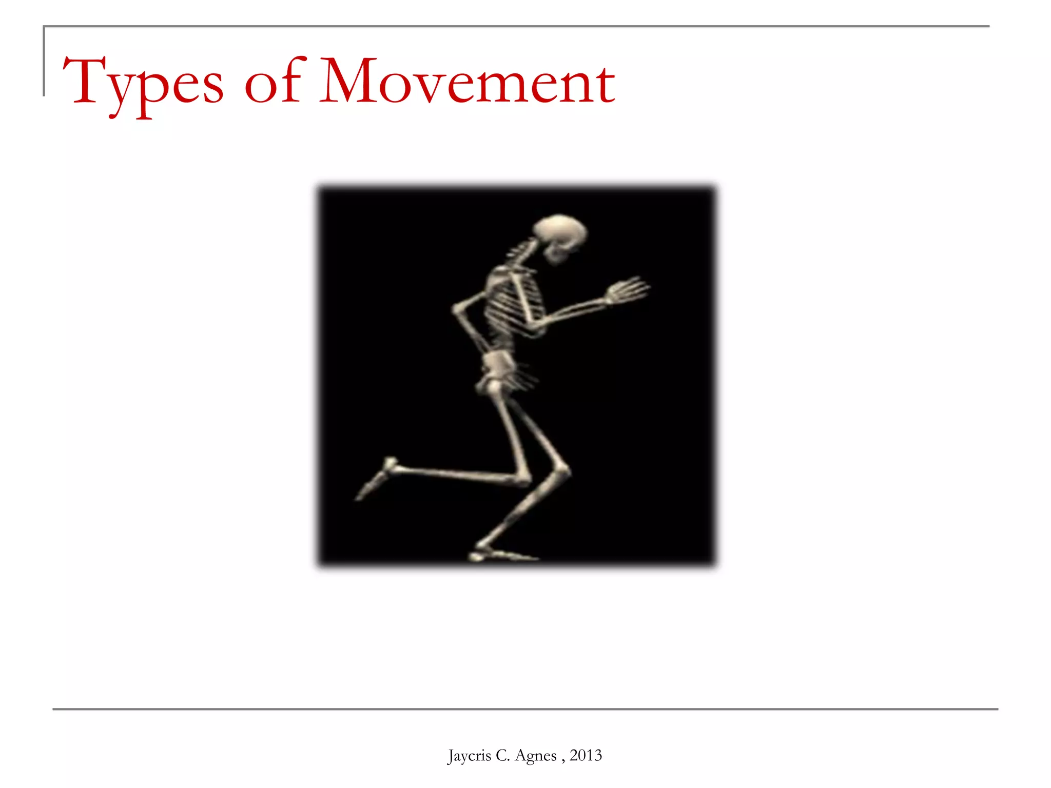 Types of Movement
Jaycris C. Agnes , 2013
 