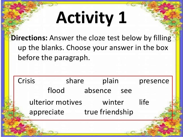 Teaching of Literature Sample Lesson Plan