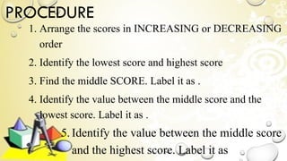 powerpoint quartile decile and percentile | PPTX