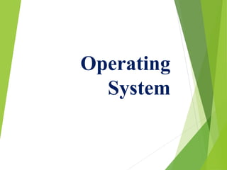 Operating
System
 