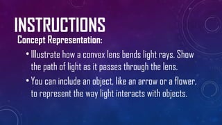 PowerPoint Presentation for Ray Diagramming using Convex Lens | PPTX
