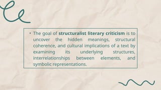 Structuralism Literary Theory and Criticism | PPTX