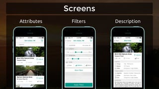 Attributes Filters Description
Screens