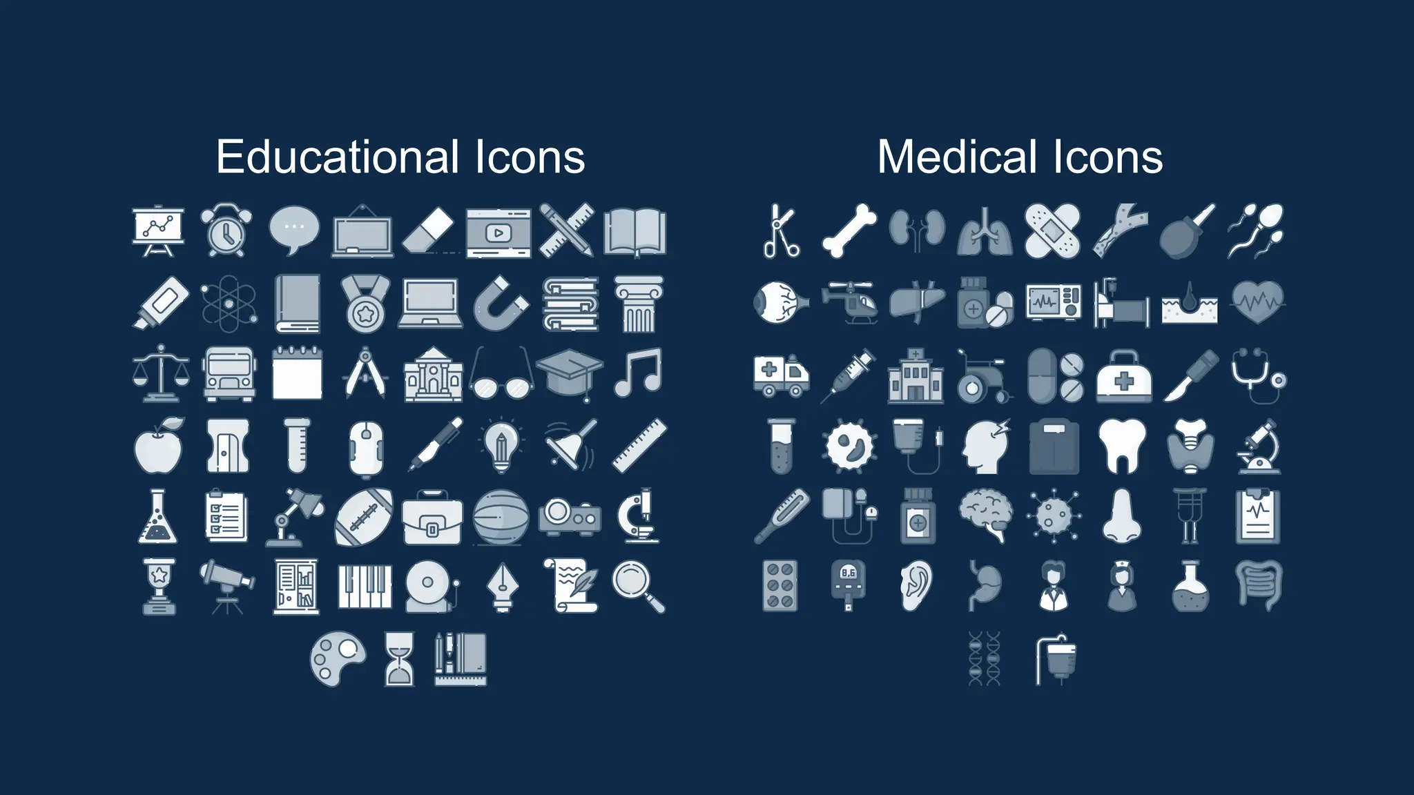 Educational Icons Medical Icons
 