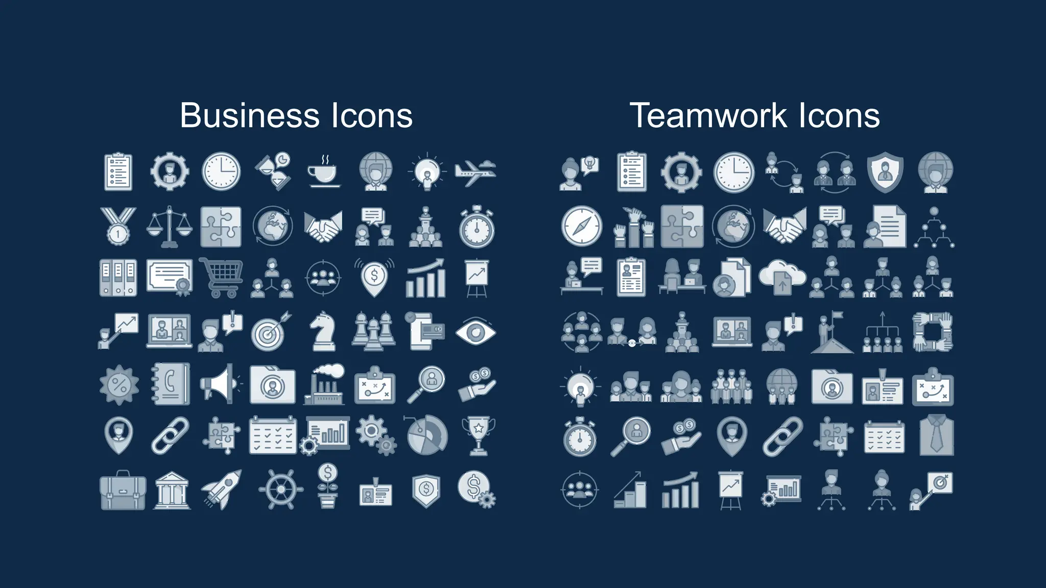 Business Icons Teamwork Icons
 