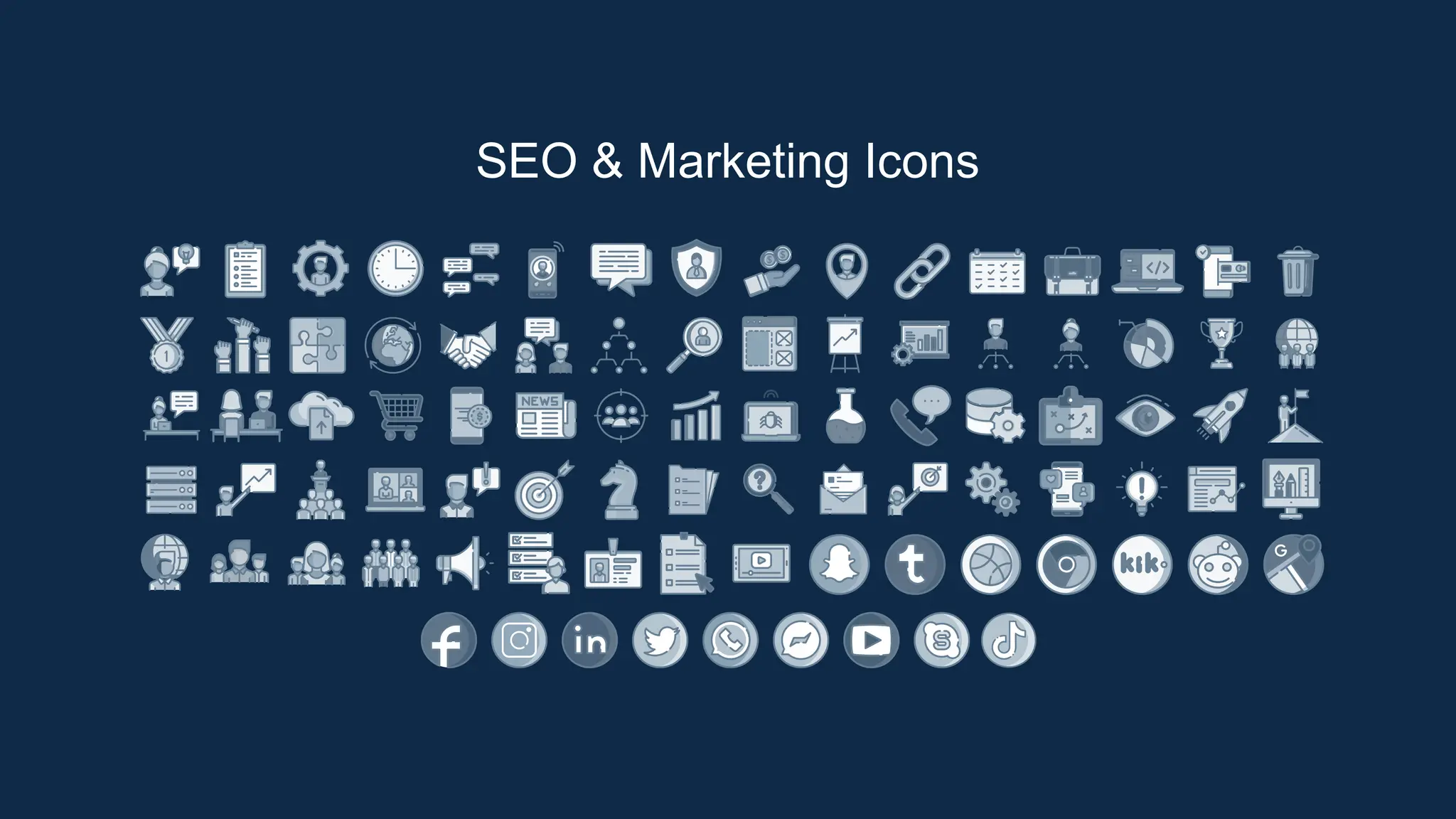 SEO & Marketing Icons
 