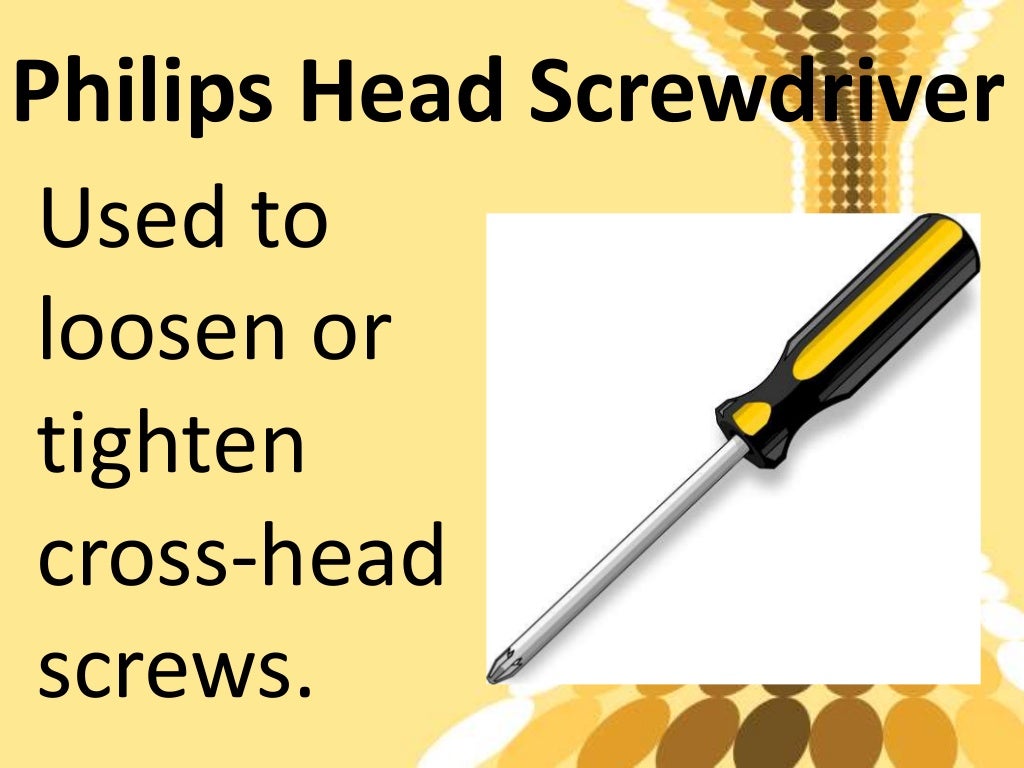 Use of tools in PC hardware servicing