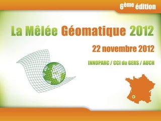 SOMMAIRE
      1/ LE GÉOPORTAIL 3: QUOI DE NEUF ?

      2/ LES API DE GGP3

      3/ VALORISATION DU PATRIMOINE NATUREL ET CULTUREL AVEC L’API GEOPORTAIL




IGN / GÉOPORTAIL 3E GÉNÉRATION                  22/11/2012                      ign.fr
 