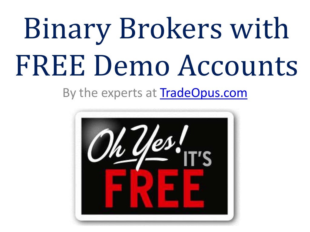 Binary option demo account without deposit