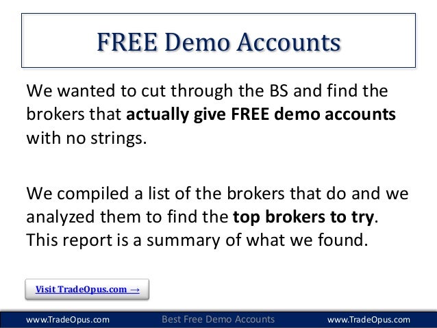 binary trading demo account no deposit