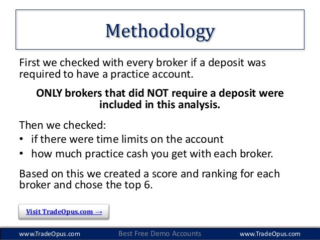 Binary options demo account with no deposit