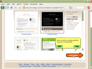 Tutorial sobre o uso do Blogspot