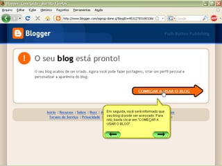 Tutorial sobre o uso do Blogspot