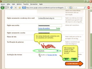 Tutorial sobre o uso do Blogspot