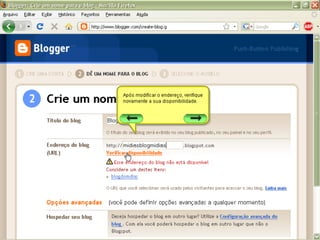Tutorial sobre o uso do Blogspot