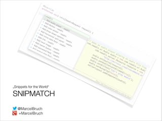 „Snippets for the World“

SNIPMATCH
!1

 