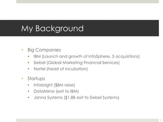 My BackgroundBig Companies