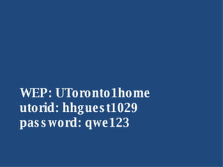 Utorid Error DemoCampTorotno15 | PPT