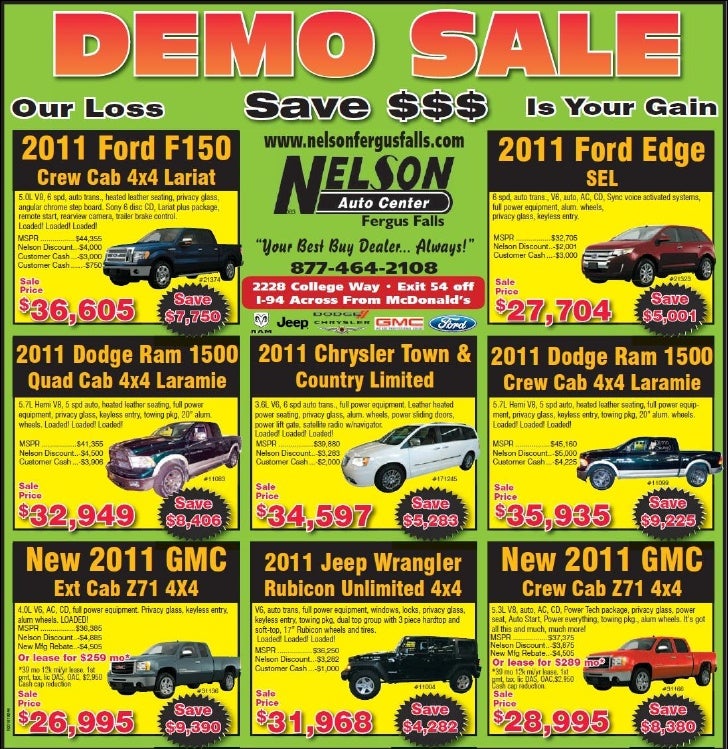 Demo Cars for Sale MN Ford Dodge Jeep GMC Dealer near Fargo