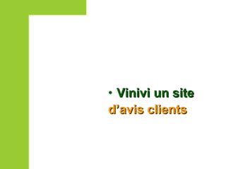 Vinivi un site d’avis clients