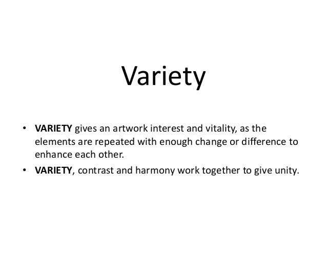 Elements Of Design Variety : Elements and principles of design