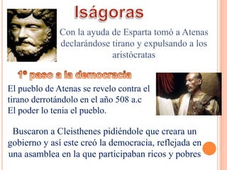 La historia de Atenas y la democracia siglo V a.c. | PPTX