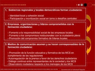 Democracia, retos y desafíos de la educación cívica | PPT