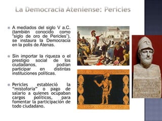 Democracia en la grecia clasica | PPTX