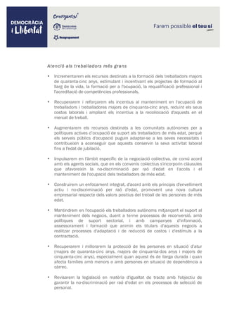 Democracia i Llibertat - Programa Propuestas Empleo