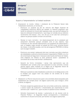 Democracia i Llibertat - Programa Propuestas Empleo
