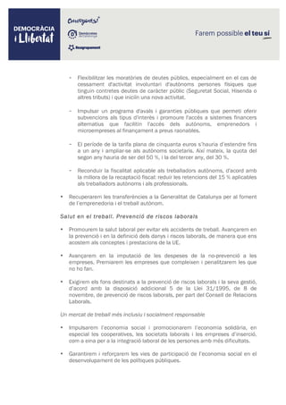 Democracia i Llibertat - Programa Propuestas Empleo