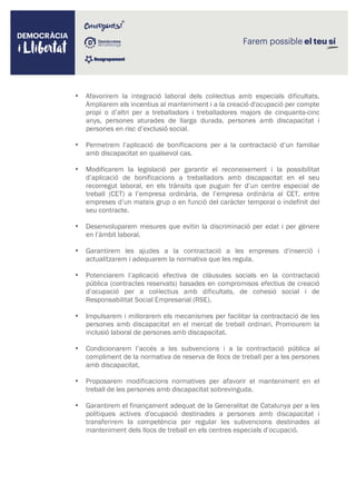 Democracia i Llibertat - Programa Propuestas Empleo