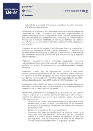 Democracia i Llibertat - Programa Propuestas Empleo