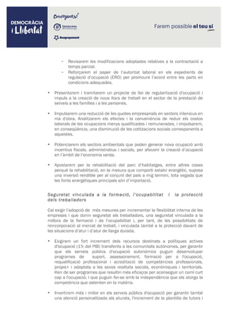 Democracia i Llibertat - Programa Propuestas Empleo