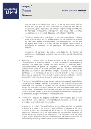 Democracia i Llibertat - Programa Propuestas Empleo
