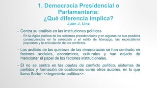 J. Linz Democracia presidencial o parlamentaria - Juan J. Linz y Arturo ...