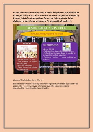 Democracia y estado de derecho I | DOCX