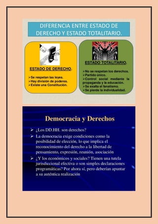 Democracia y estado de derecho I | DOCX