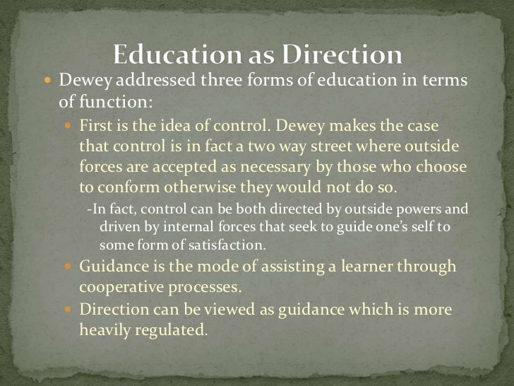 john dewey democracy and education