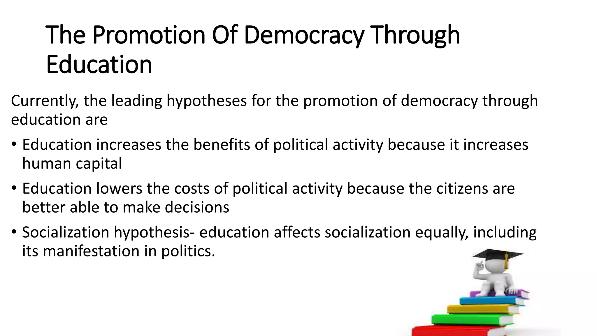 Democracy and education ppt ayesha kiran | PPTX