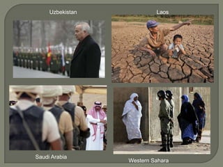 LaosUzbekistanSaudi ArabiaWestern Sahara