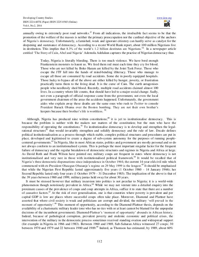 Democracy in nigeria practice, problems and prospects