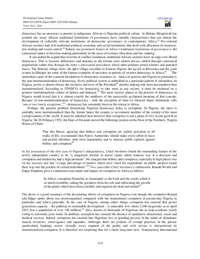 Democracy in nigeria practice, problems and prospects